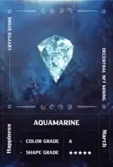 Aquamarine digital mineral card