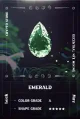Emerald digital mineral card