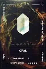 Opal digital mineral card