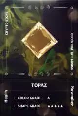 Topaz digital mineral card