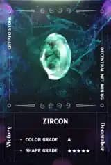 Zircon digital mineral card