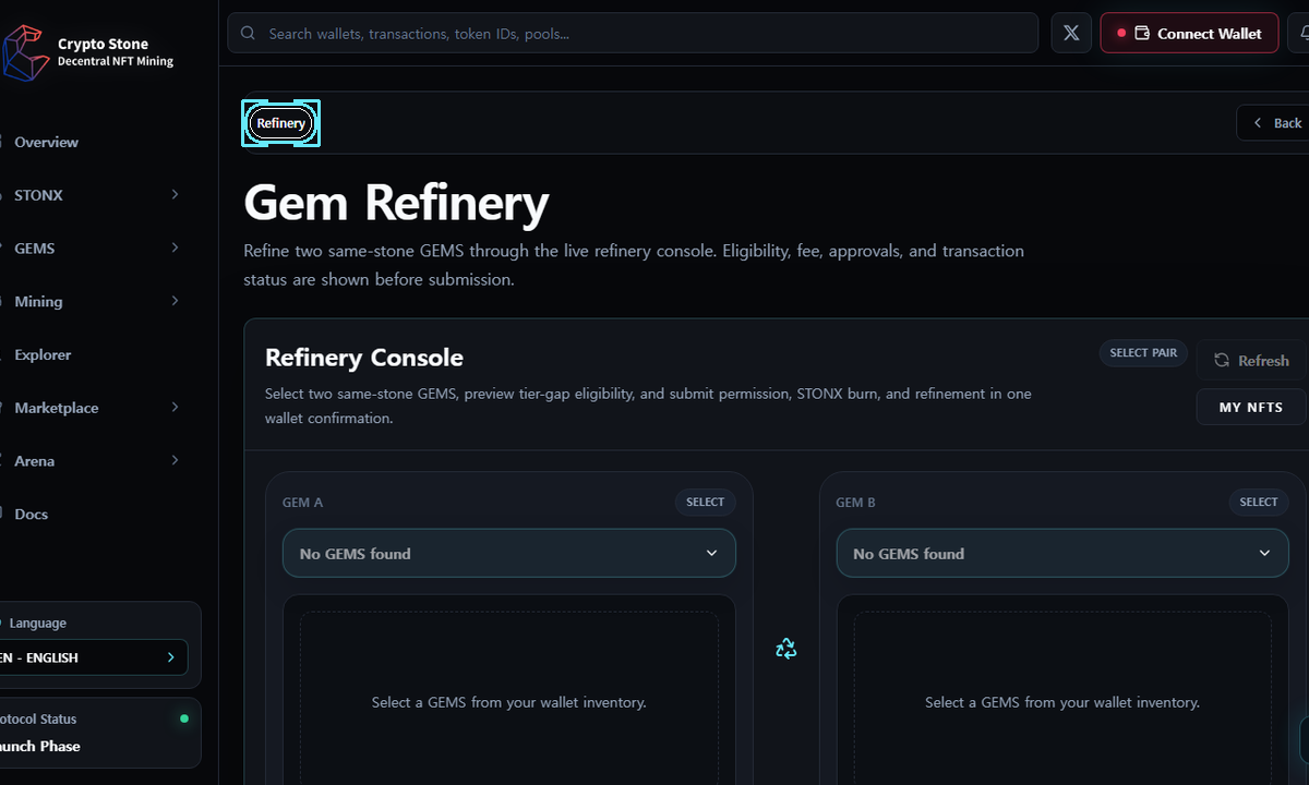 Refined Result desktop example screen